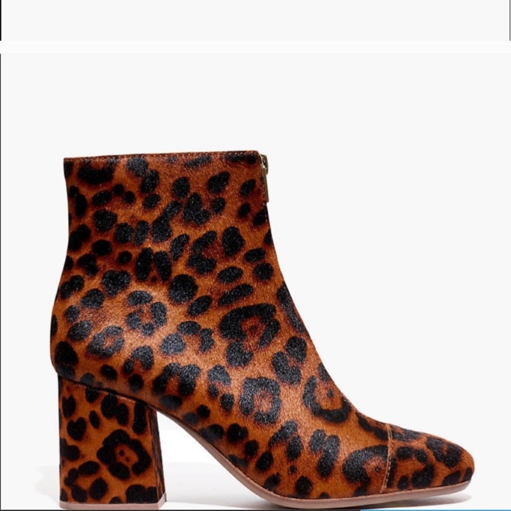 NWT The Amalia Leopard Boot from Madewell
